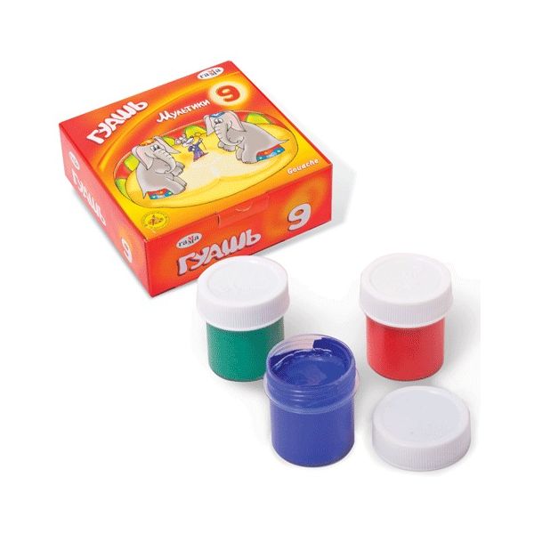 Гуашь ГАММА Мультики, 9 цветов по 20 мл, без кисти, картонная упаковка, 221031
Гуашь ГАММА Мультики, 9 цветов по 20 мл, без кисти, картонная упаковка, 221031