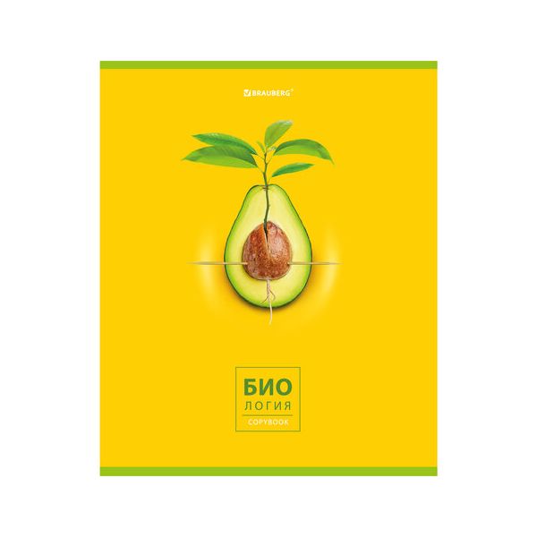 404276, Тетрадь предметная AVOCADO 48 л., глянцевый лак, БИОЛОГИЯ, клетка, BRAUBERG, 404276
404276, Тетрадь предметная AVOCADO 48 л., глянцевый лак, БИОЛОГИЯ, клетка, BRAUBERG, 404276