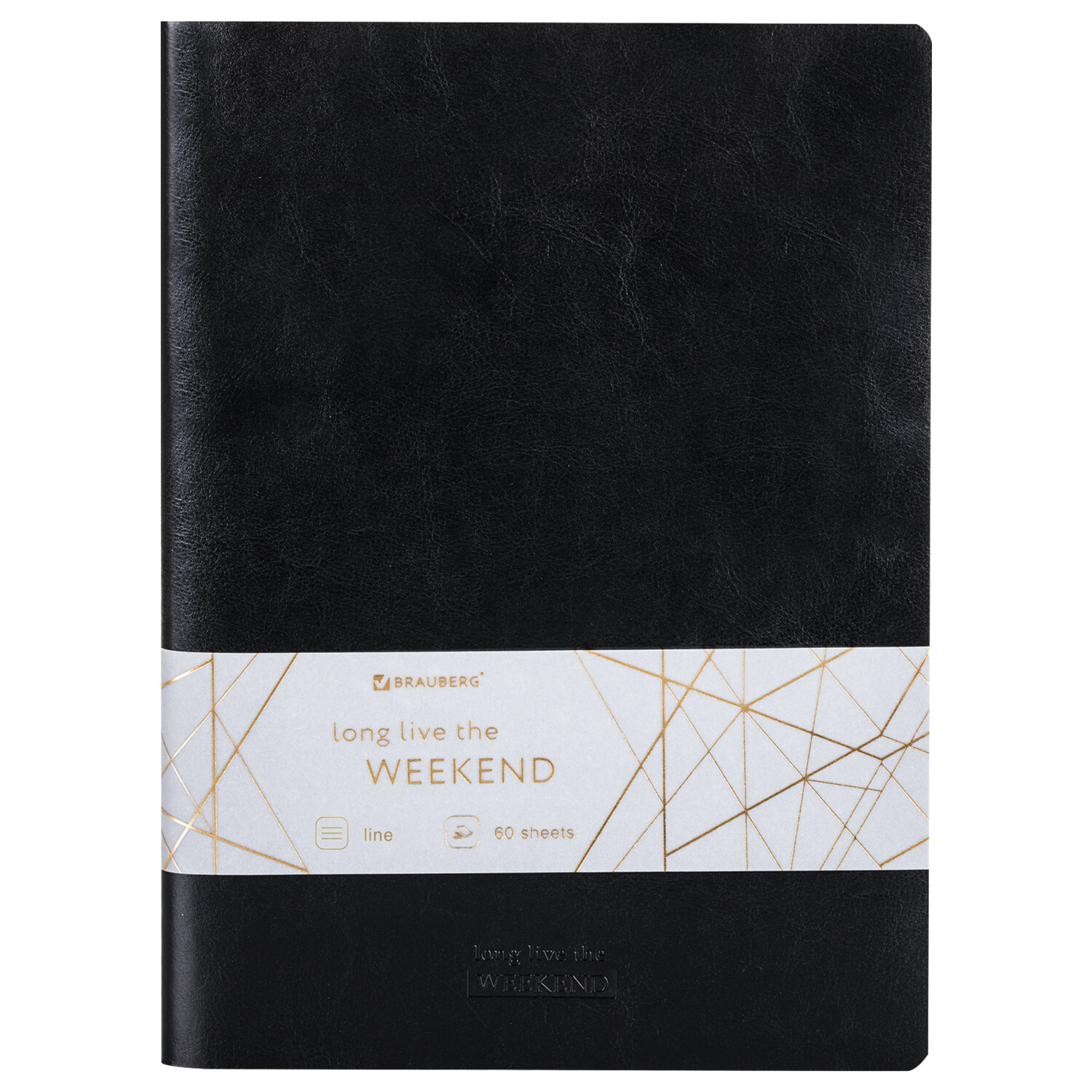 403903, Тетрадь 60 л. в линию обложка гладкий кожзам, сшивка, B5 (179х250мм), ЧЕРНЫЙ, BRAUBERG VIVA, 403903
403903, Тетрадь 60 л. в линию обложка гладкий кожзам, сшивка, B5 (179х250мм), ЧЕРНЫЙ, BRAUBERG VIVA, 403903