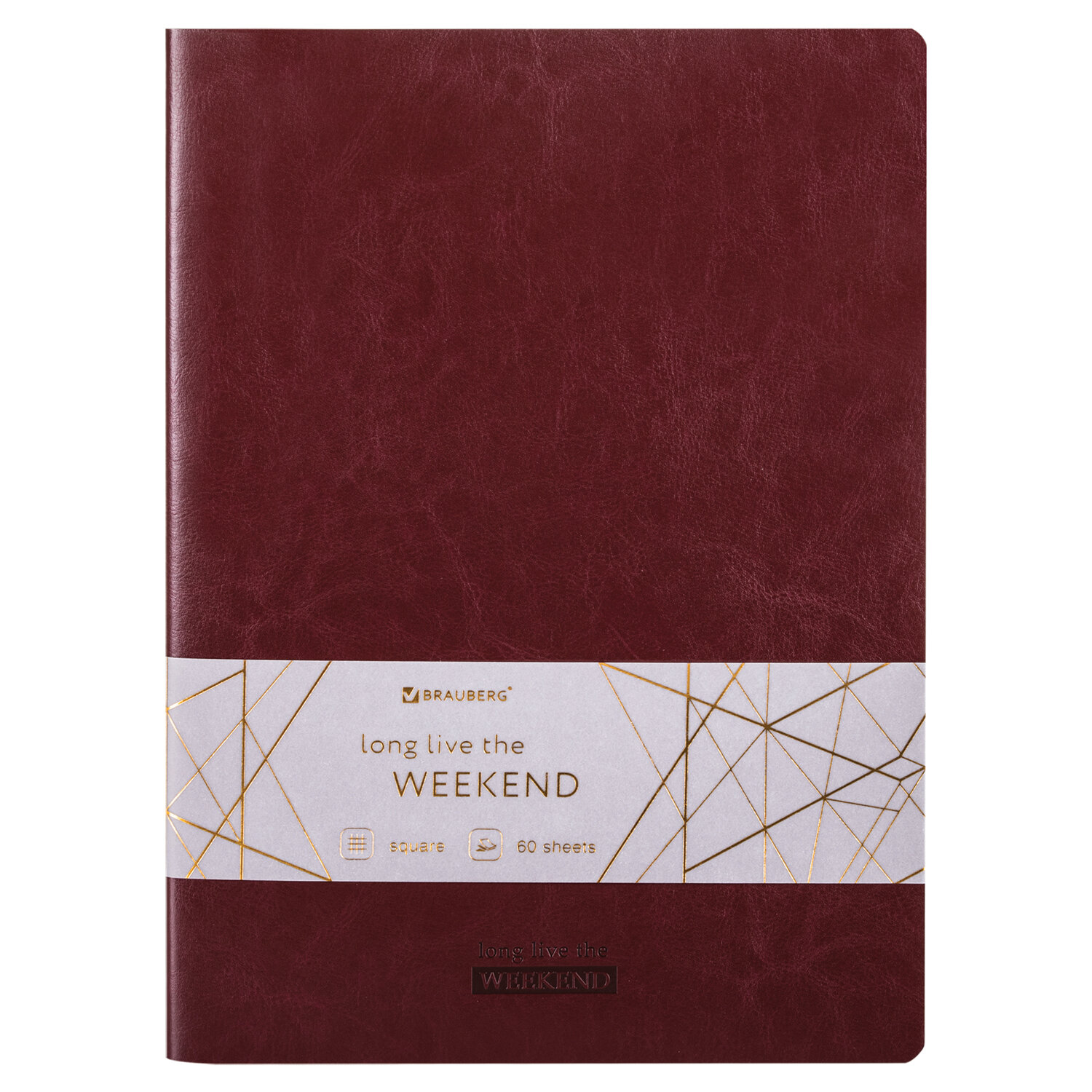 403899, Тетрадь 60 л. в клетку обложка гладкий кожзам, сшивка, B5 (179х250мм), БОРДОВЫЙ, BRAUBERG VIVA, 403899
403899, Тетрадь 60 л. в клетку обложка гладкий кожзам, сшивка, B5 (179х250мм), БОРДОВЫЙ, BRAUBERG VIVA, 403899