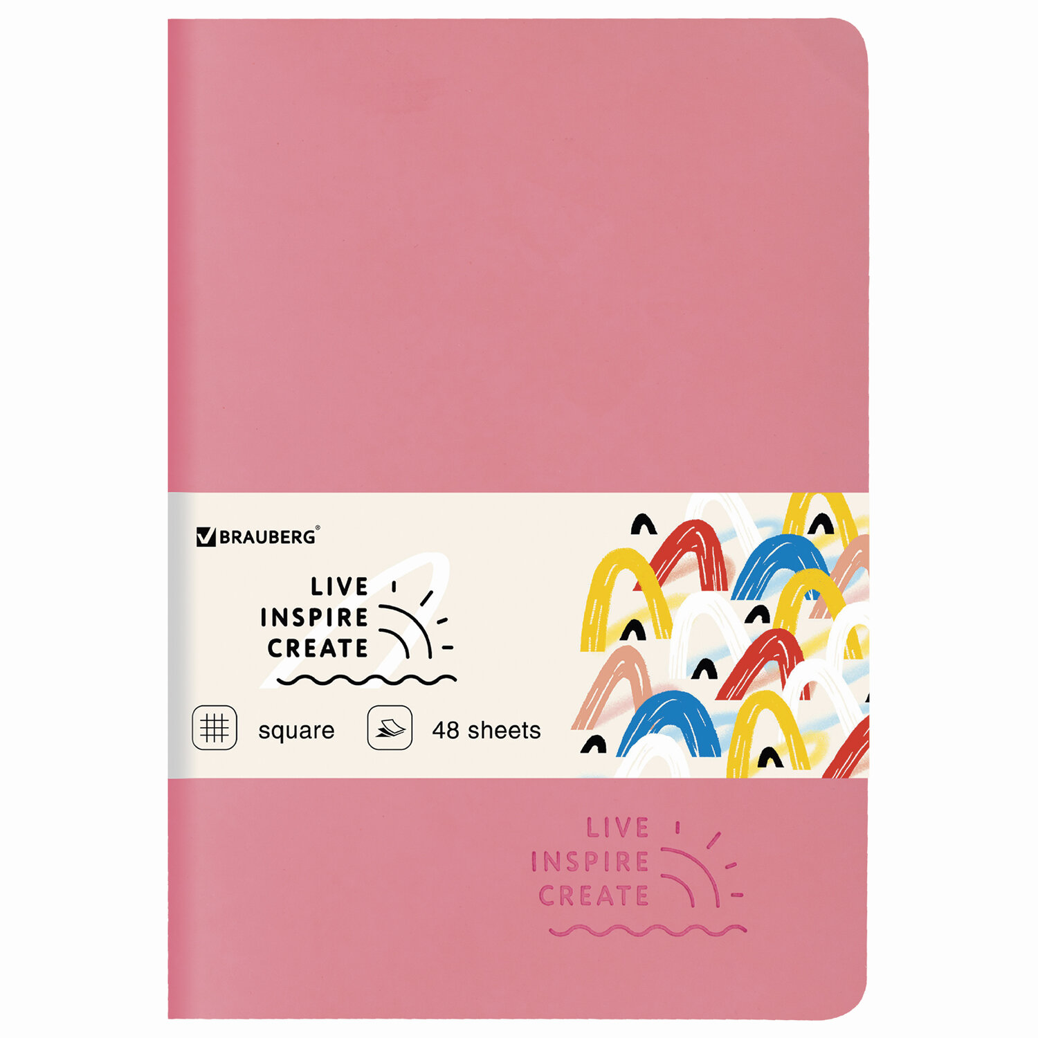403879, Тетрадь 48 л. в клетку обложка кожзам SoftTouch, сшивка, A5 (147х210мм), РОЗОВЫЙ, BRAUBERG RAINBOW, 403879
403879, Тетрадь 48 л. в клетку обложка кожзам SoftTouch, сшивка, A5 (147х210мм), РОЗОВЫЙ, BRAUBERG RAINBOW, 403879