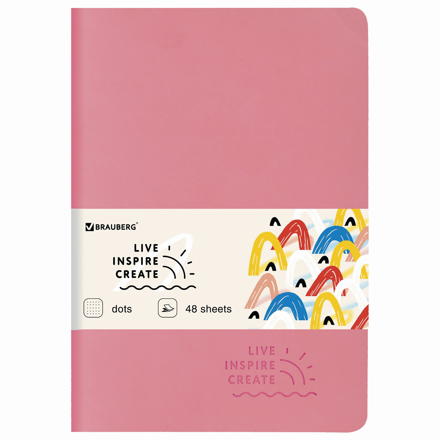 403882, Тетрадь 48 л. в точку обложка кожзам SoftTouch, сшивка, A5 (147х210мм), РОЗОВЫЙ, BRAUBERG RAINBOW, 403882
403882, Тетрадь 48 л. в точку обложка кожзам SoftTouch, сшивка, A5 (147х210мм), РОЗОВЫЙ, BRAUBERG RAINBOW, 403882