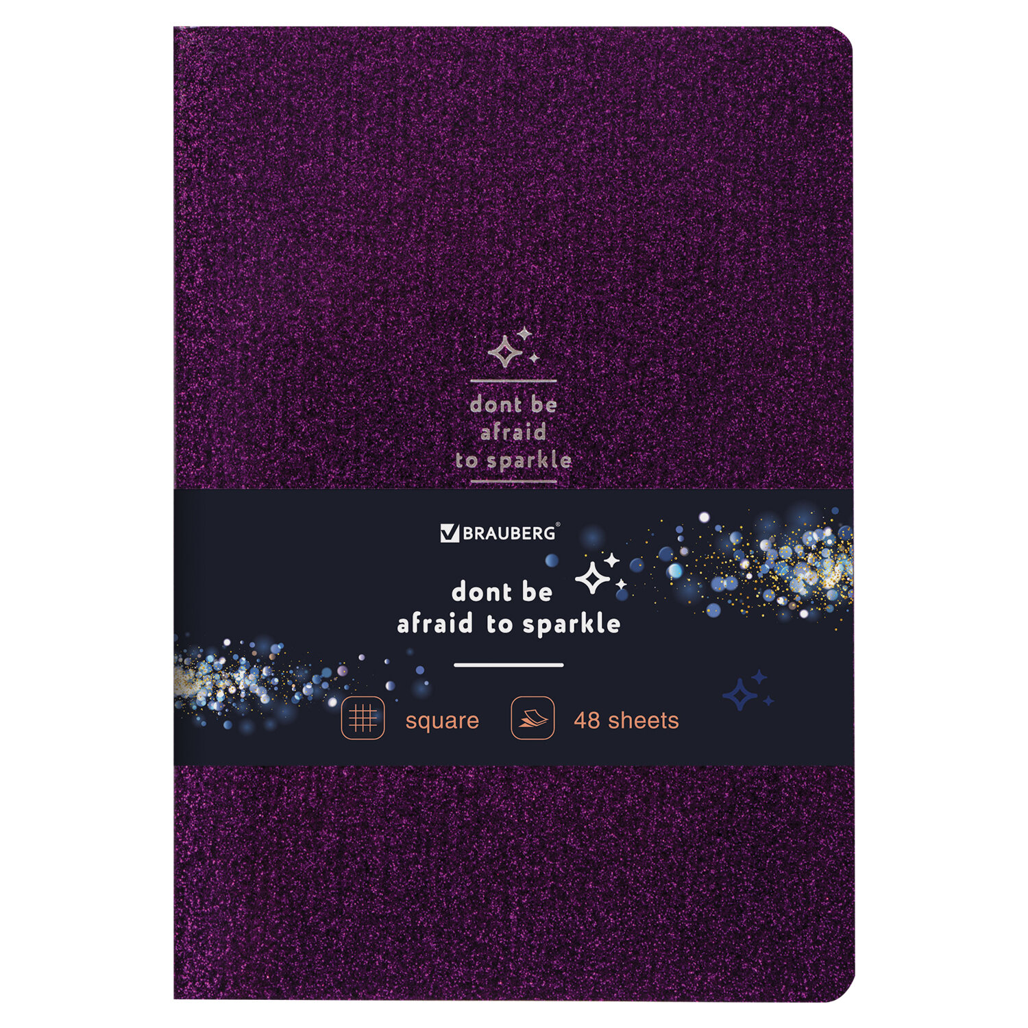 403853, Тетрадь 48 л. в клетку обложка кожзам с блестками, сшивка, A5 (147х210мм), СИРЕНЕВЫЙ, BRAUBERG SPARKLE, 403853
403853, Тетрадь 48 л. в клетку обложка кожзам с блестками, сшивка, A5 (147х210мм), СИРЕНЕВЫЙ, BRAUBERG SPARKLE, 403853