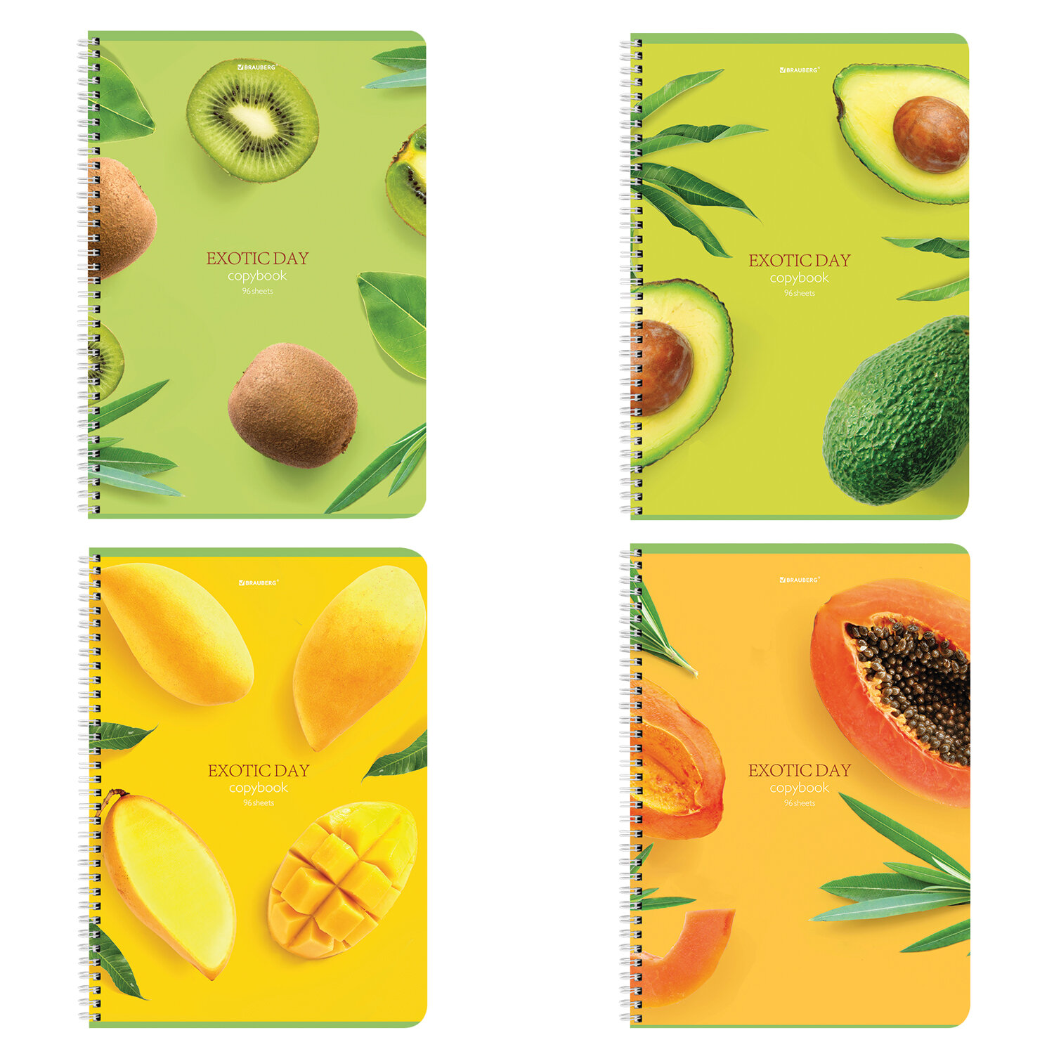 404062, Тетрадь А4, 96 л., BRAUBERG, гребень, клетка, матовая ламинация, "Exotic", 404062
404062, Тетрадь А4, 96 л., BRAUBERG, гребень, клетка, матовая ламинация, "Exotic", 404062