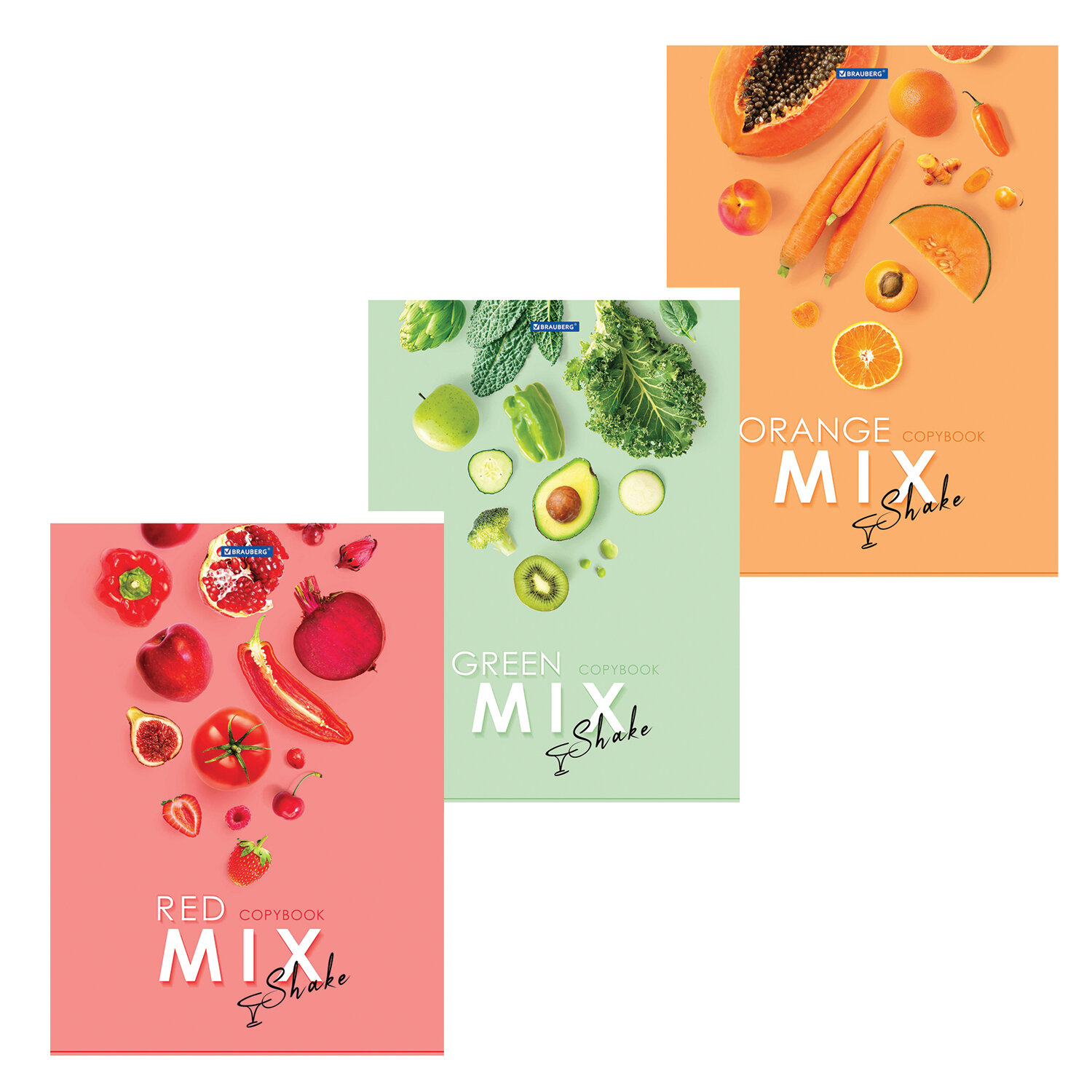 404046, (цена за 3 шт.) Тетрадь А4, 80 л., BRAUBERG, скоба, клетка, обложка картон, "Mix", 404046
404046, (цена за 3 шт.) Тетрадь А4, 80 л., BRAUBERG, скоба, клетка, обложка картон, "Mix", 404046