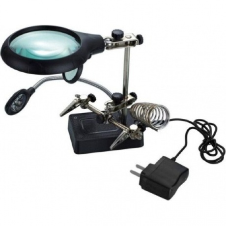 Лупа Kromatech настольная 2,5x/7,5x/10x, 34/90 мм, с держателем и подсветкой (5 LED) MG16129-С
Лупа Kromatech настольная 2,5x/7,5x/10x, 34/90 мм, с держателем и подсветкой (5 LED) MG16129-С
