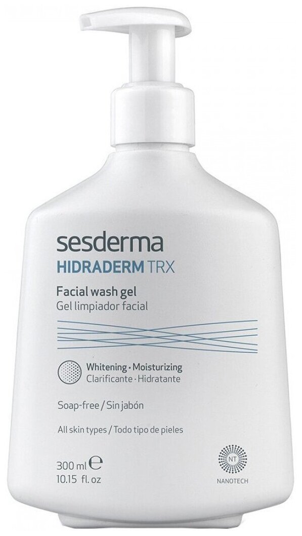 Гель очищающий увлажняющий Sesderma Hidraderm TRX, 300 мл
Гель очищающий увлажняющий Sesderma Hidraderm TRX, 300 мл