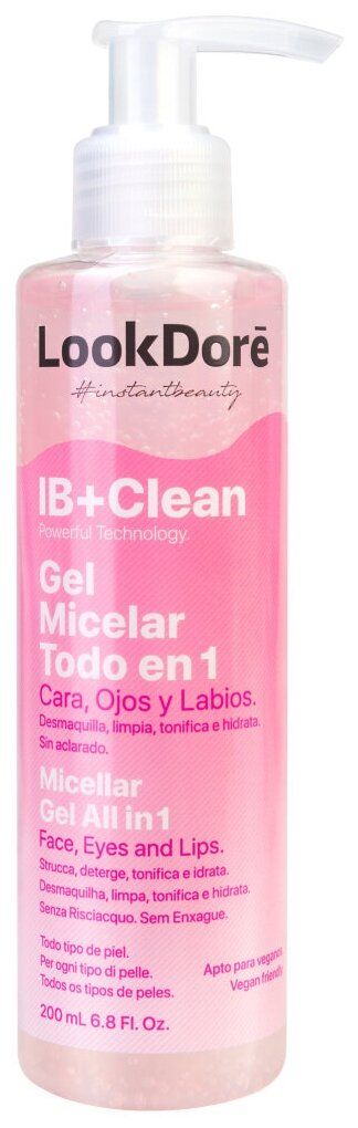 Мультифункциональный мицеллярный гель LOOKDORE IB+CLEAN 200 ml
Мультифункциональный мицеллярный гель LOOKDORE IB+CLEAN 200 ml