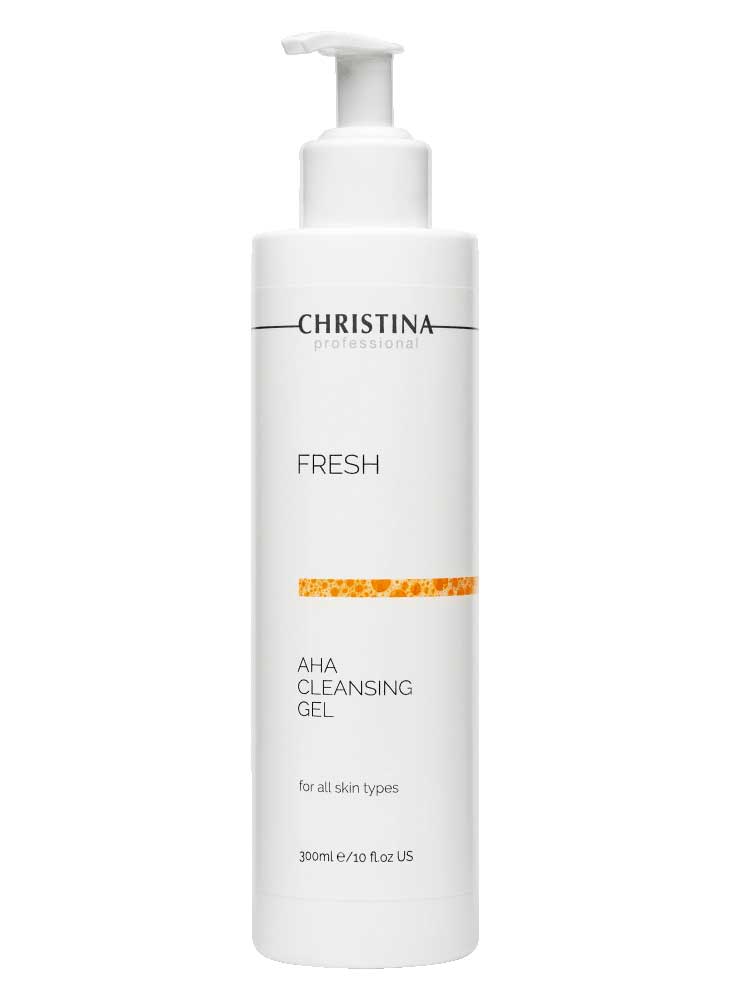 Очищающий гель с фруктовыми кислотами для всех типов кожи Christina Fresh AHA Cleansing Gel 300мл
Очищающий гель с фруктовыми кислотами для всех типов кожи Christina Fresh AHA Cleansing Gel 300мл