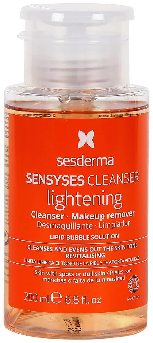 Липосомальный лосьон для снятия макияжа SESDERMA Sensyses Cleanser для пигментированной и тусклой кожи, 200 мл
Липосомальный лосьон для снятия макияжа SESDERMA Sensyses Cleanser для пигментированной и тусклой кожи, 200 мл