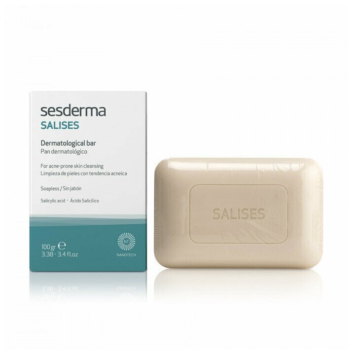 Мыло туалетное Sesderma Salises, 100 г
Мыло туалетное Sesderma Salises, 100 г