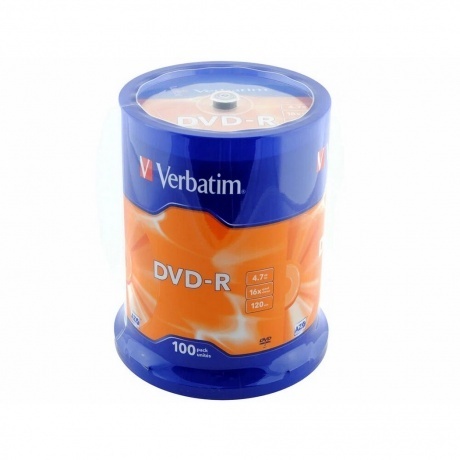 Диск DVD-R Verbatim 4.7Gb 16x Cake Box (100шт) (43549)
Диск DVD-R Verbatim 4.7Gb 16x Cake Box (100шт) (43549)