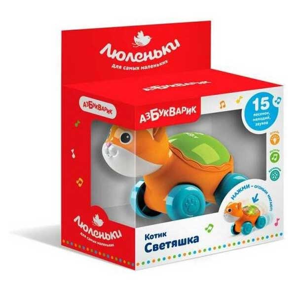 Музыкальная игрушка Азбукварик Люленьки "Котик Светяшка"
Музыкальная игрушка Азбукварик Люленьки "Котик Светяшка"