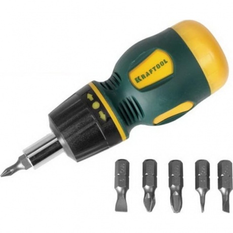 Отвертка с набором бит Kraftool Expert 26190-H7
Отвертка с набором бит Kraftool Expert 26190-H7