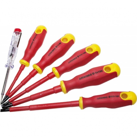 Набор отверток Stayer Profi Electro 25145-H6_z01
Набор отверток Stayer Profi Electro 25145-H6_z01