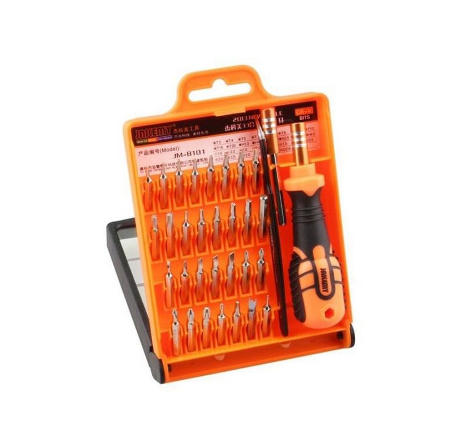 Отвертка с набором бит Jakemy JM-8101
Отвертка с набором бит Jakemy JM-8101