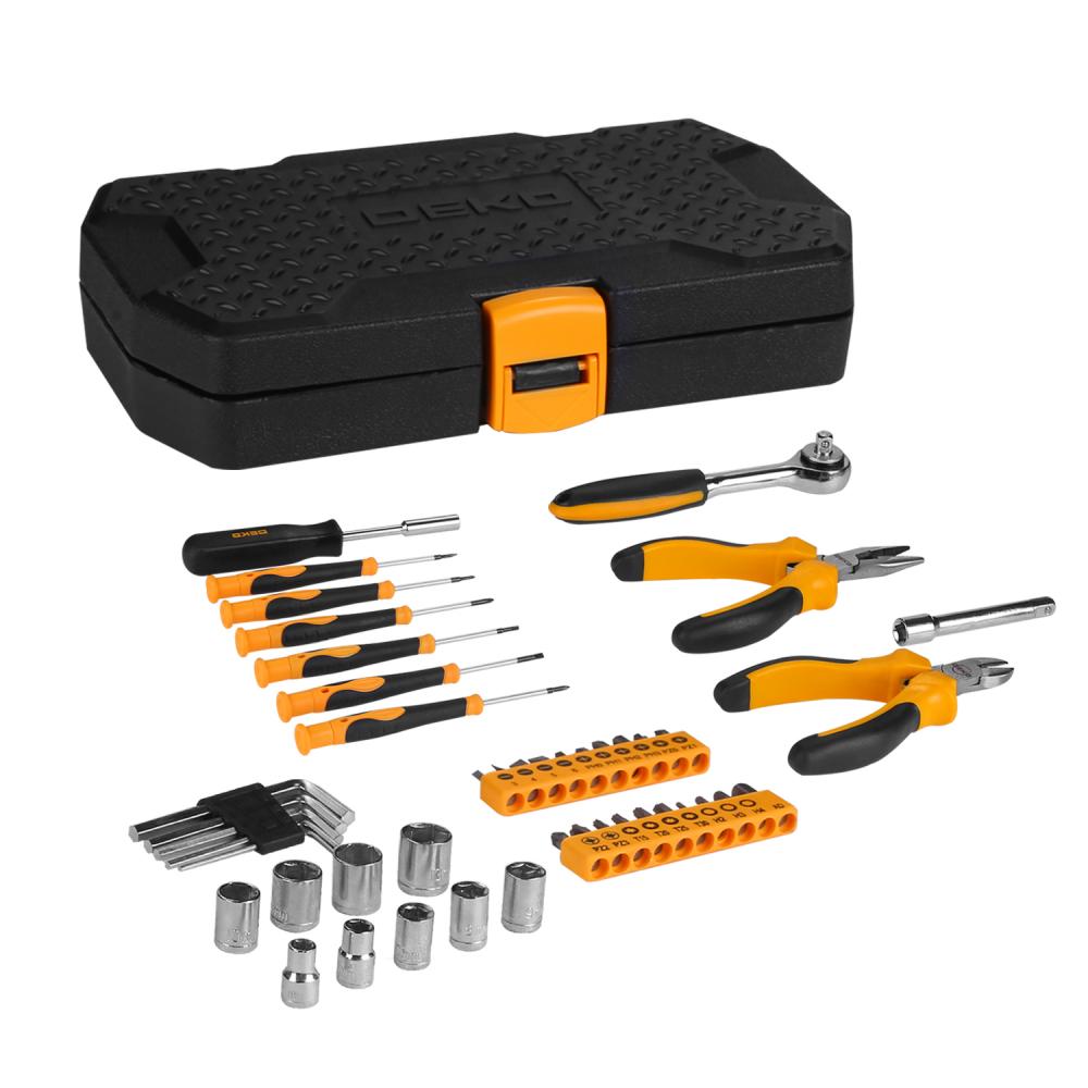 Отвертка с набором бит и головок DEKO TZ45 (45 предметов) в кейсе
Отвертка с набором бит и головок DEKO TZ45 (45 предметов) в кейсе