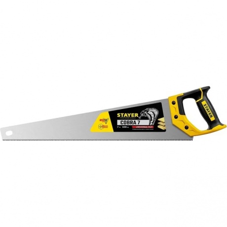 Ножовка универсальная (пила) Cobra BLACK 500 мм, 7TPI, тефлон покрытие, рез вдоль и поперек волокон, для средних заготовок, фанеры, ДСП, МДФ, STAYER
Ножовка универсальная (пила) Cobra BLACK 500 мм, 7TPI, тефлон покрытие, рез вдоль и поперек волокон, для средних заготовок, фанеры, ДСП, МДФ, STAYER