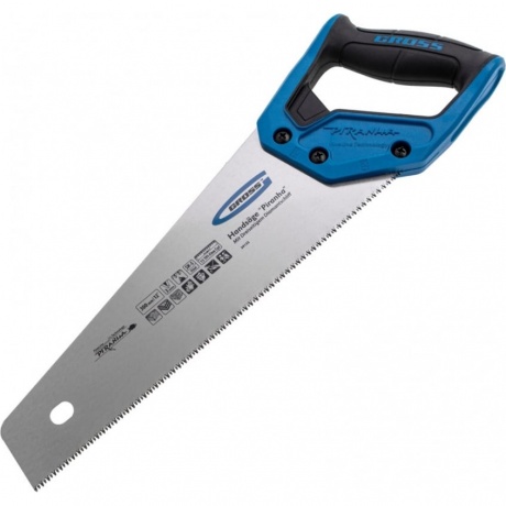 Ножовка по дереву "PIRANHA", 300 мм, 11 TPI, 3D-зуб, 2-х комп. рук-ка Gross
Ножовка по дереву "PIRANHA", 300 мм, 11 TPI, 3D-зуб, 2-х комп. рук-ка Gross