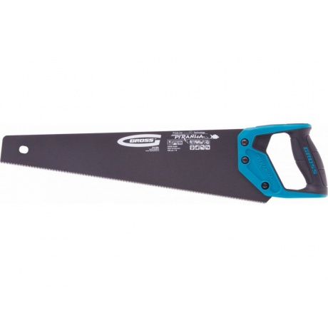 Ножовка по дереву "PIRANHA",450 мм,11-12 TPI,кал.3D-зуб,тефл.покр.полотна,2-х комп.рук-ка Gross
Ножовка по дереву "PIRANHA",450 мм,11-12 TPI,кал.3D-зуб,тефл.покр.полотна,2-х комп.рук-ка Gross