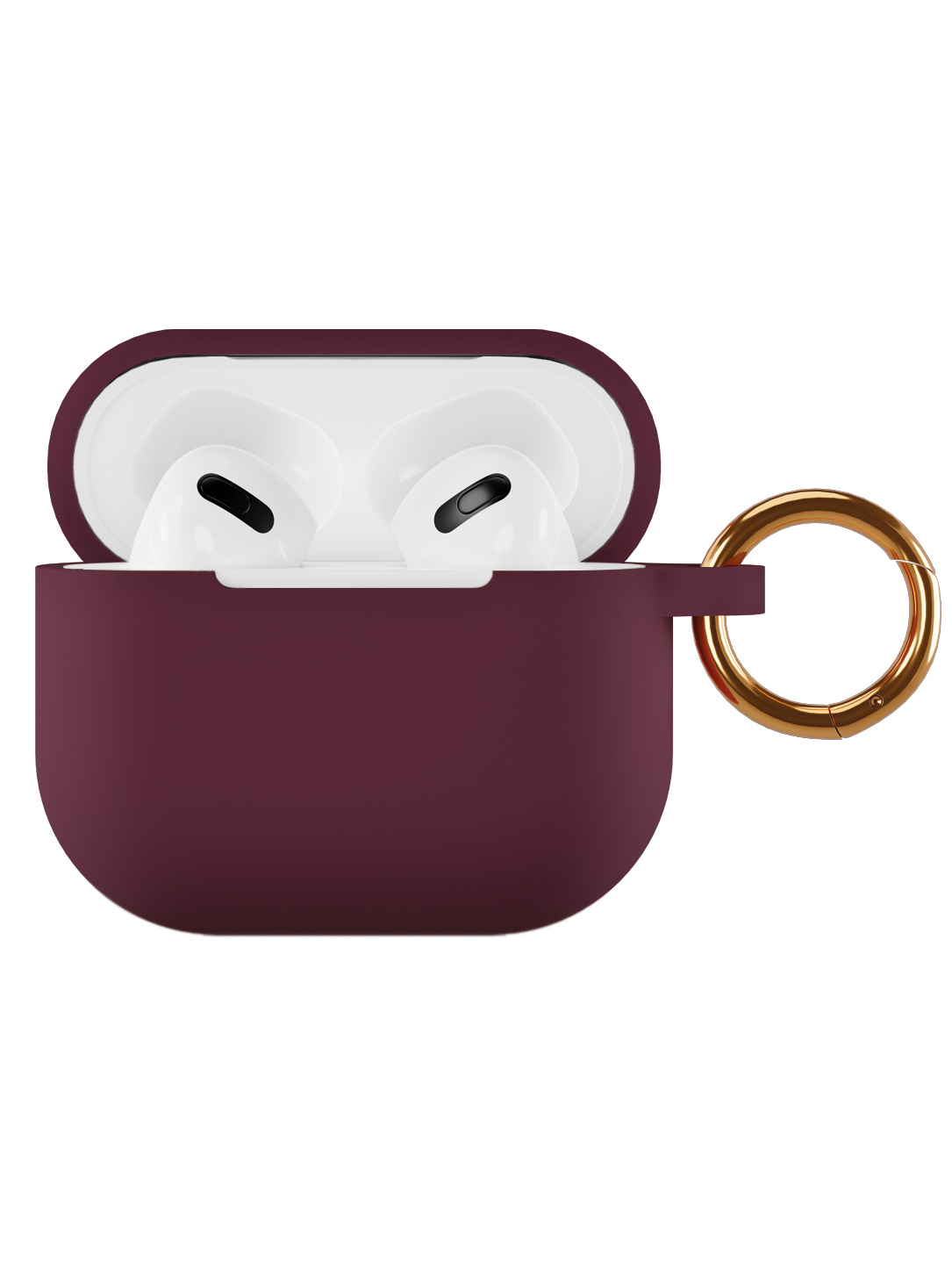 Чехол силиконовый VLP Soft Touch, с кольцом, для AirPods (3rd generation), марсала
Чехол силиконовый VLP Soft Touch, с кольцом, для AirPods (3rd generation), марсала