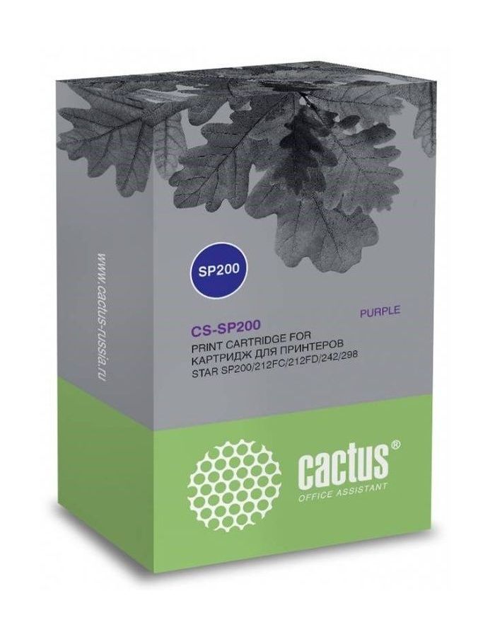 Картридж матричный Cactus CS-SP200 фиолетовый для Star SP200/212FC/212FD/242/298
Картридж матричный Cactus CS-SP200 фиолетовый для Star SP200/212FC/212FD/242/298