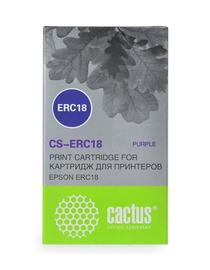 Картридж матричный Cactus CS-ERC18 фиолетовый для Epson ERC 18/ER4615-R
Картридж матричный Cactus CS-ERC18 фиолетовый для Epson ERC 18/ER4615-R