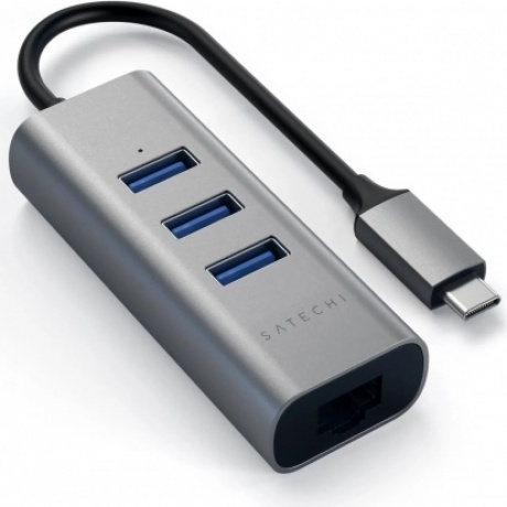 USB-хаб Satechi Type-C 2-in-1 USB 3.0 Aluminum 3 Port Hub and Ethernet Port. Интерфейс Type-C. Цвет серый космос.
USB-хаб Satechi Type-C 2-in-1 USB 3.0 Aluminum 3 Port Hub and Ethernet Port. Интерфейс Type-C. Цвет серый космос.