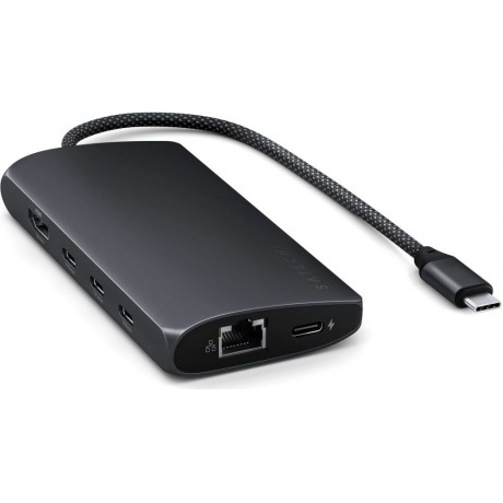 Адаптер Satechi USB-C Multiport Adapter 8K with Ethernet V3. Цвет: полуночный серый
Адаптер Satechi USB-C Multiport Adapter 8K with Ethernet V3. Цвет: полуночный серый