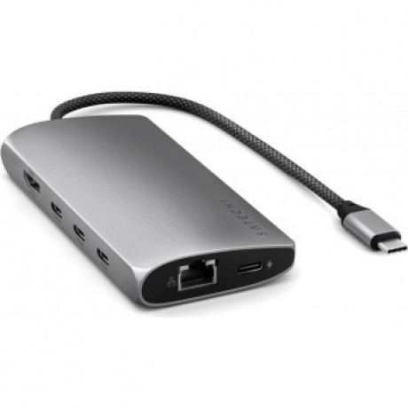 Адаптер Satechi USB-C Multiport Adapter 8K with Ethernet V3. Цвет: серый космос
Адаптер Satechi USB-C Multiport Adapter 8K with Ethernet V3. Цвет: серый космос