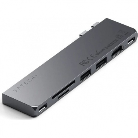 Адаптер Satechi USB-C Pro Hub Slim Adapter. Цвет: серый космос
Адаптер Satechi USB-C Pro Hub Slim Adapter. Цвет: серый космос