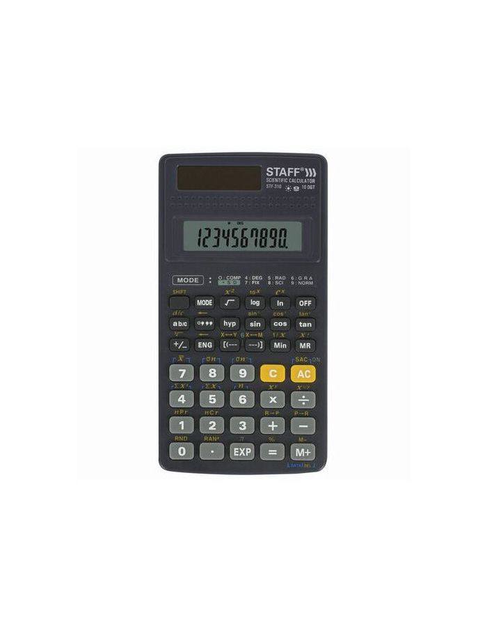 Калькулятор инженерный STAFF STF-310 (142х78мм), 10+2 разрядов, двойное питание, 250279
Калькулятор инженерный STAFF STF-310 (142х78мм), 10+2 разрядов, двойное питание, 250279