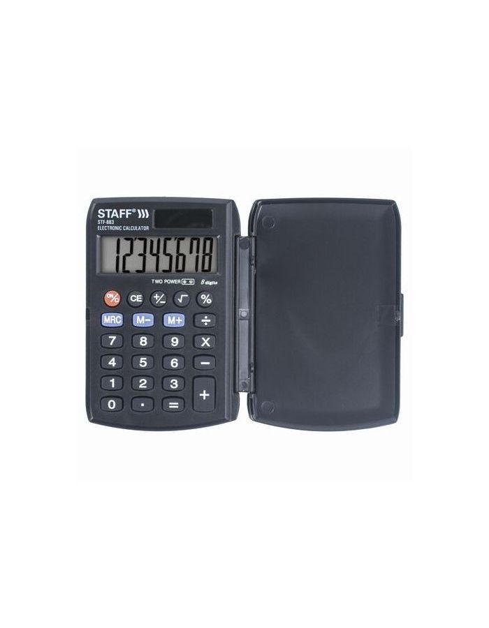 Калькулятор карманный STAFF STF-883 (95х62мм), 8 разрядов, двойное питание, 250196
Калькулятор карманный STAFF STF-883 (95х62мм), 8 разрядов, двойное питание, 250196
