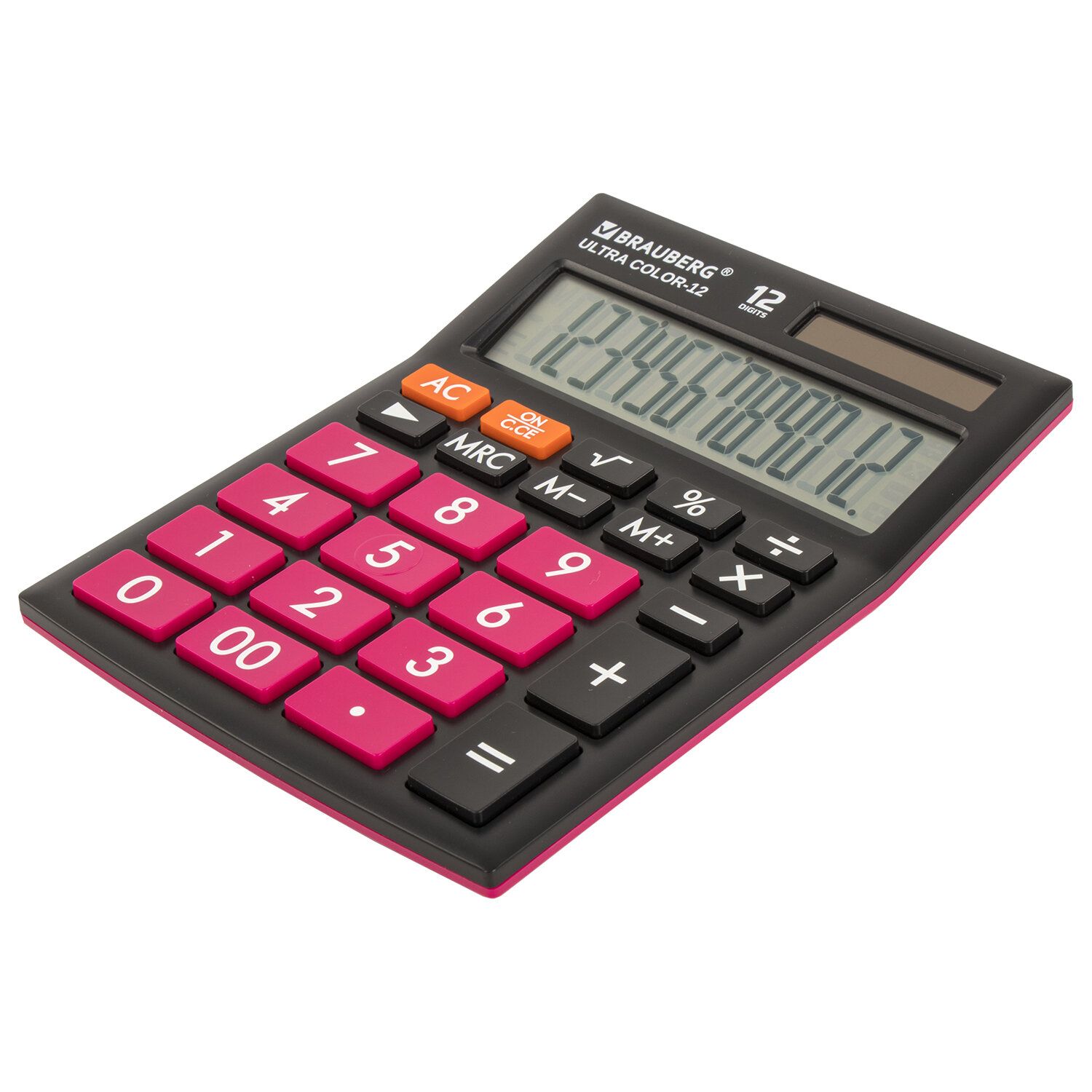 Калькулятор настольный Brauberg ULTRA COLOR-12-BKWR (192x143 мм), 12 разрядов, двойное питание, ЧЕРНО-МАЛИНОВЫЙ, 250500
Калькулятор настольный Brauberg ULTRA COLOR-12-BKWR (192x143 мм), 12 разрядов, двойное питание, ЧЕРНО-МАЛИНОВЫЙ, 250500