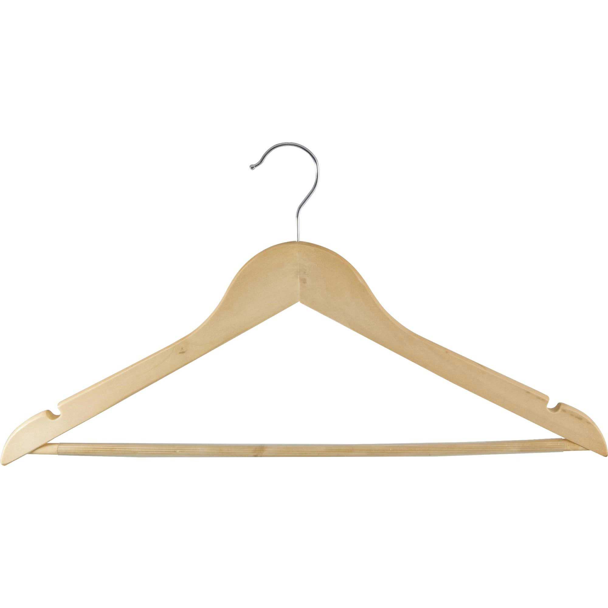 Вешалка деревянная W2-PA с перекладиной, с антискользящим резиновым покрытием
Вешалка деревянная W2-PA с перекладиной, с антискользящим резиновым покрытием