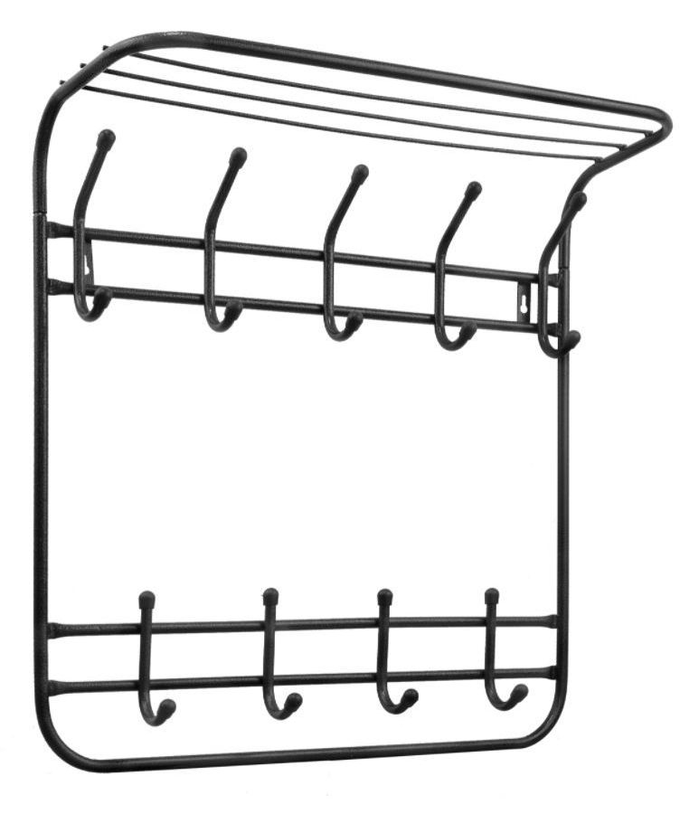 Вешалка настенная "Комфорт" 2-х ярусная, ИСТОК, 550*585*220 мм, 5/4 кр. черный, ВНК542
Вешалка настенная "Комфорт" 2-х ярусная, ИСТОК, 550*585*220 мм, 5/4 кр. черный, ВНК542