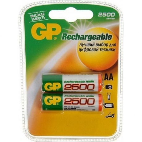 Аккумулятор GP 250AAHC AA NiMH 2500mAh (2шт)
Аккумулятор GP 250AAHC AA NiMH 2500mAh (2шт)