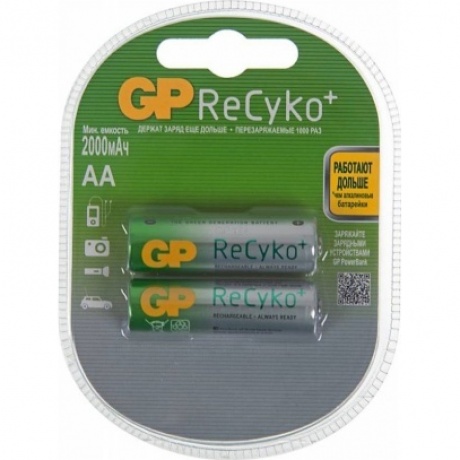 Аккумулятор GP Recyko 210AAHCB AA NiMH 2000mAh (2шт)
Аккумулятор GP Recyko 210AAHCB AA NiMH 2000mAh (2шт)