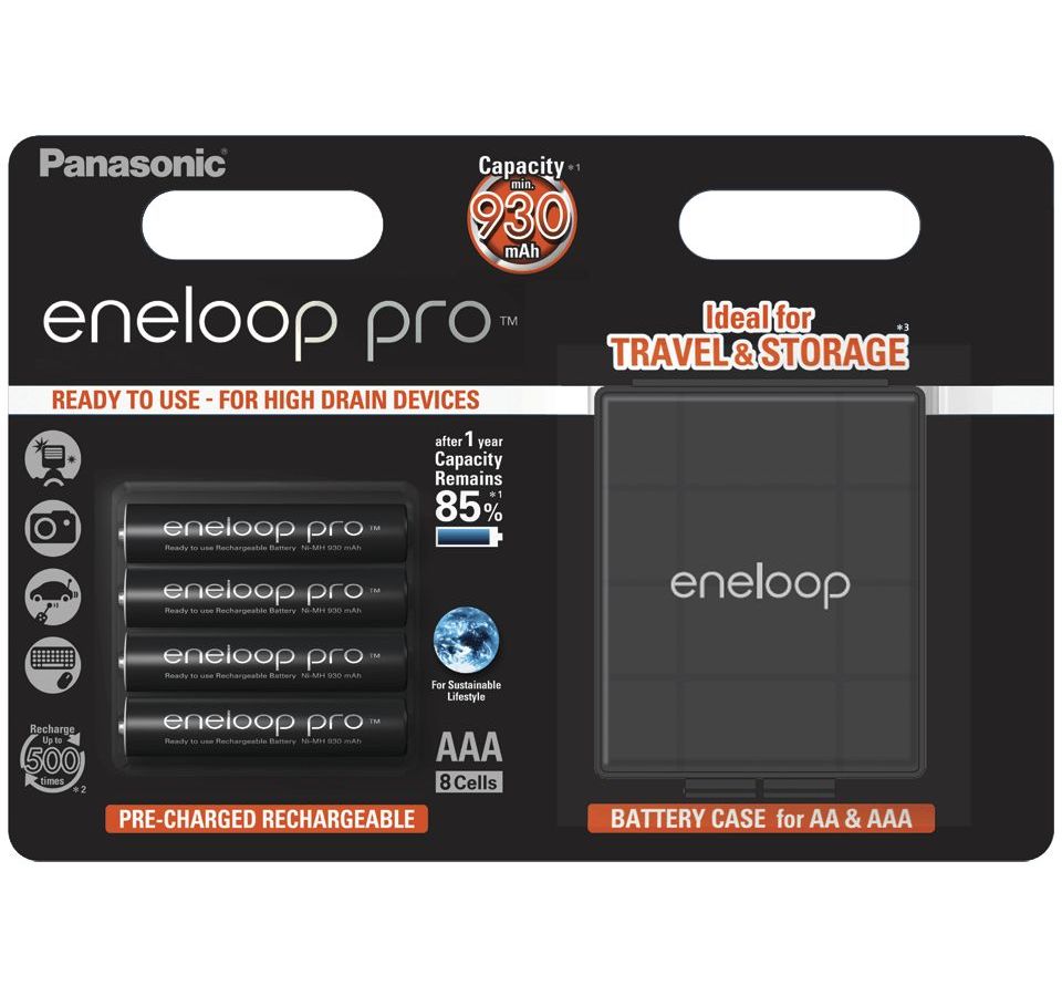 Аккумулятор Panasonic Eneloop Pro AAA 900 4BP (BK-4HCDEC4BE)
Аккумулятор Panasonic Eneloop Pro AAA 900 4BP (BK-4HCDEC4BE)