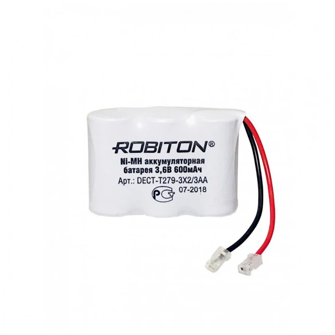 Аккумулятор ROBITON DECT-T279-3x2/3AA Ni-MH 3.6В 600mAh
Аккумулятор ROBITON DECT-T279-3x2/3AA Ni-MH 3.6В 600mAh
