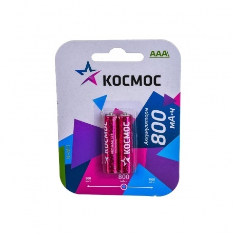 Аккумулятор Космос R03 NI-MH 800 мАч 2шт
Аккумулятор Космос R03 NI-MH 800 мАч 2шт