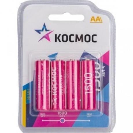 Аккумулятор Космос R6 NI -MH (1500mah) 4 шт
Аккумулятор Космос R6 NI -MH (1500mah) 4 шт