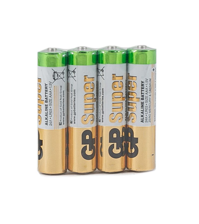 Батарейка GP Super Alkaline 24ARS LR03 AAA (4шт.) спайка
Батарейка GP Super Alkaline 24ARS LR03 AAA (4шт.) спайка
