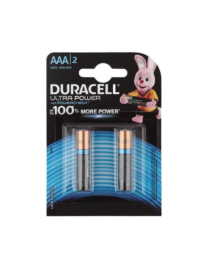 Батарейка Duracell Ultra Power LR03-2BL MX2400 AAA (2шт.)
Батарейка Duracell Ultra Power LR03-2BL MX2400 AAA (2шт.)