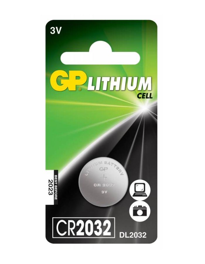 Батарейка GP Lithium CR2032 (1шт.)
Батарейка GP Lithium CR2032 (1шт.)