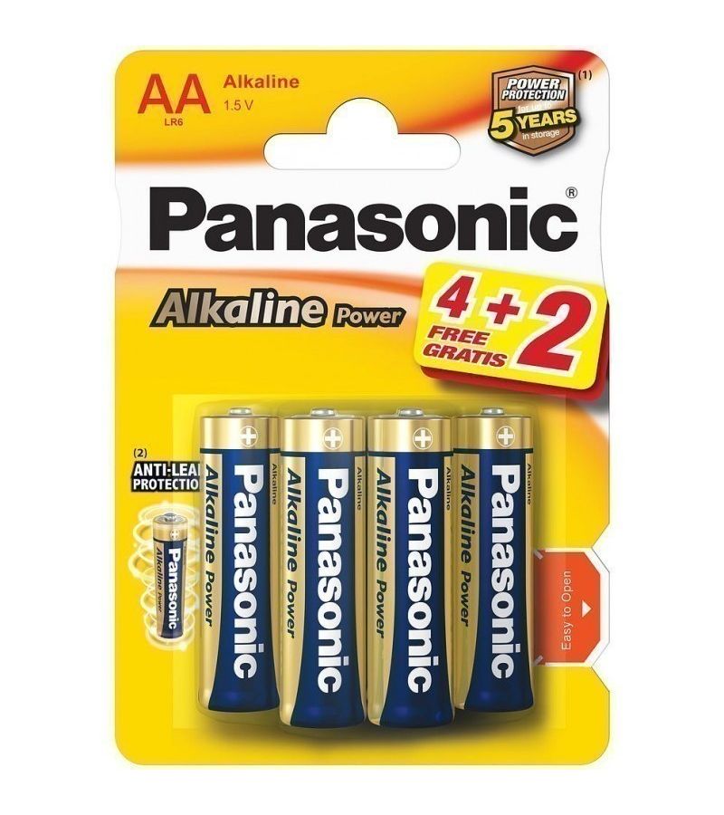 Батарейка Panasonic Alkaline Power AA блистер 6шт.
Батарейка Panasonic Alkaline Power AA блистер 6шт.