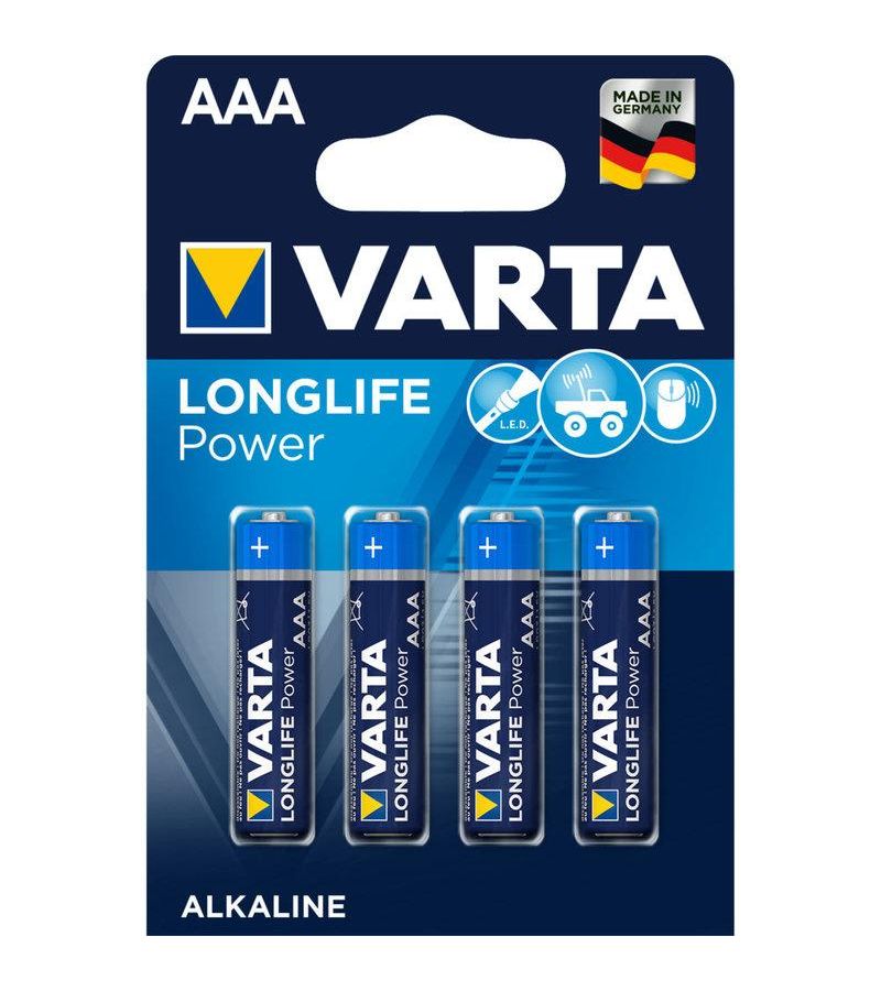 Батарейка Varta Longlife Power AAA блистер 4шт.
Батарейка Varta Longlife Power AAA блистер 4шт.