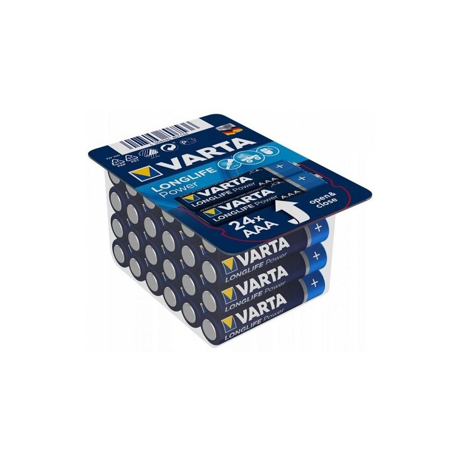 Батарейка Varta Longlife Power AAA блистер 24шт.
Батарейка Varta Longlife Power AAA блистер 24шт.