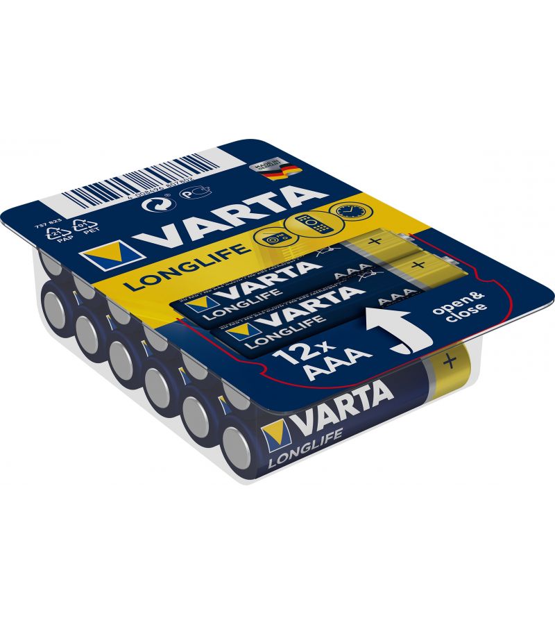 Батарейка Varta Longlife AAA блистер 12шт.
Батарейка Varta Longlife AAA блистер 12шт.