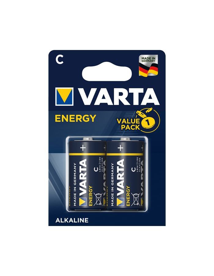 Батарейка Varta Energy C блистер 2шт.
Батарейка Varta Energy C блистер 2шт.